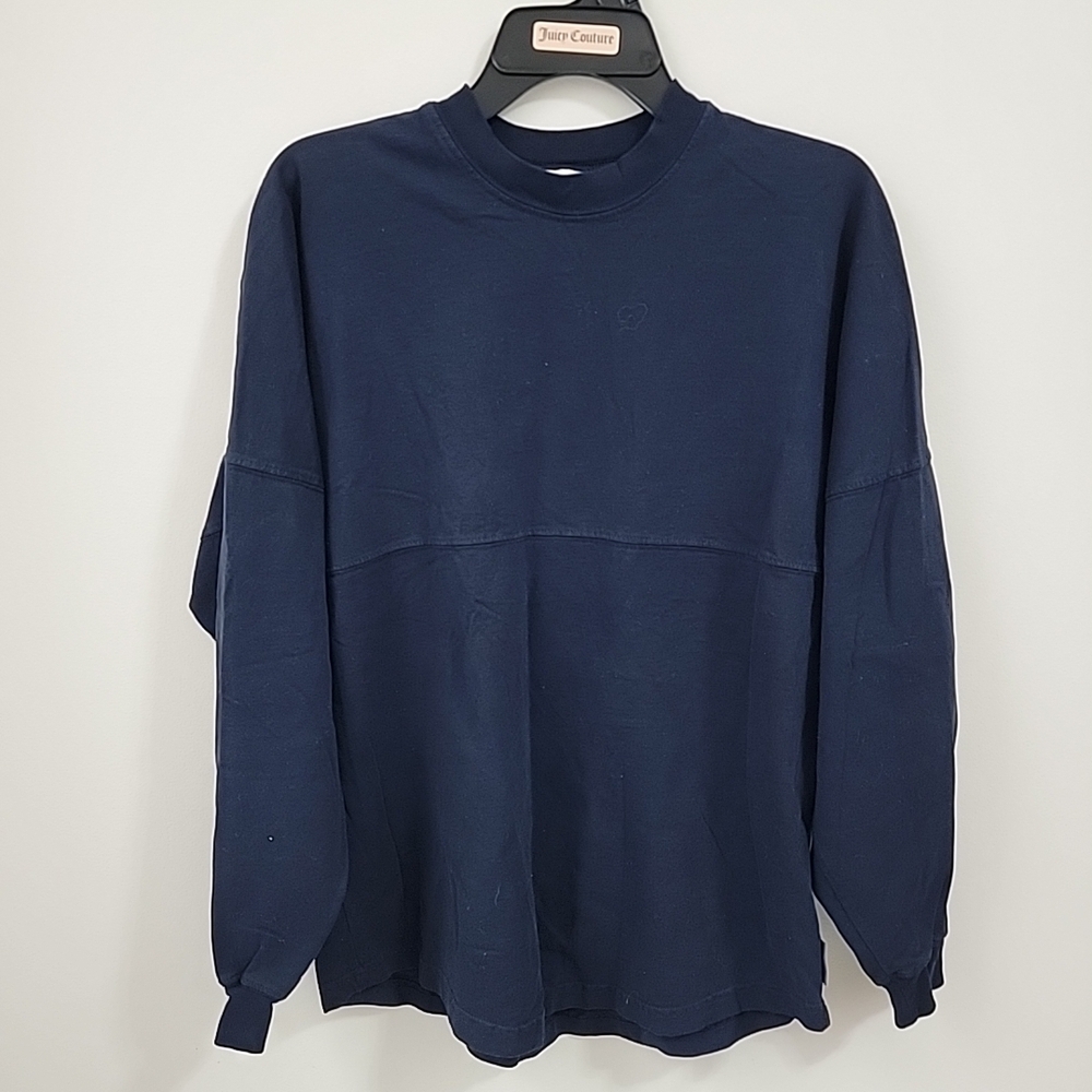 Spirit Navy Cayman Islands Long Sleeve Shirt Size S NWOT 100%Cotton Made In USA